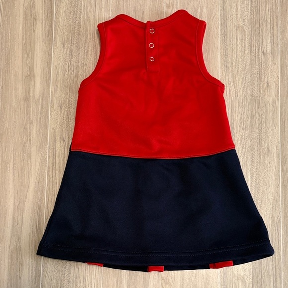 New England Patriots Kids Cheerleader Dress - Red and Blue Size 18 Months - Picture 2 of 7